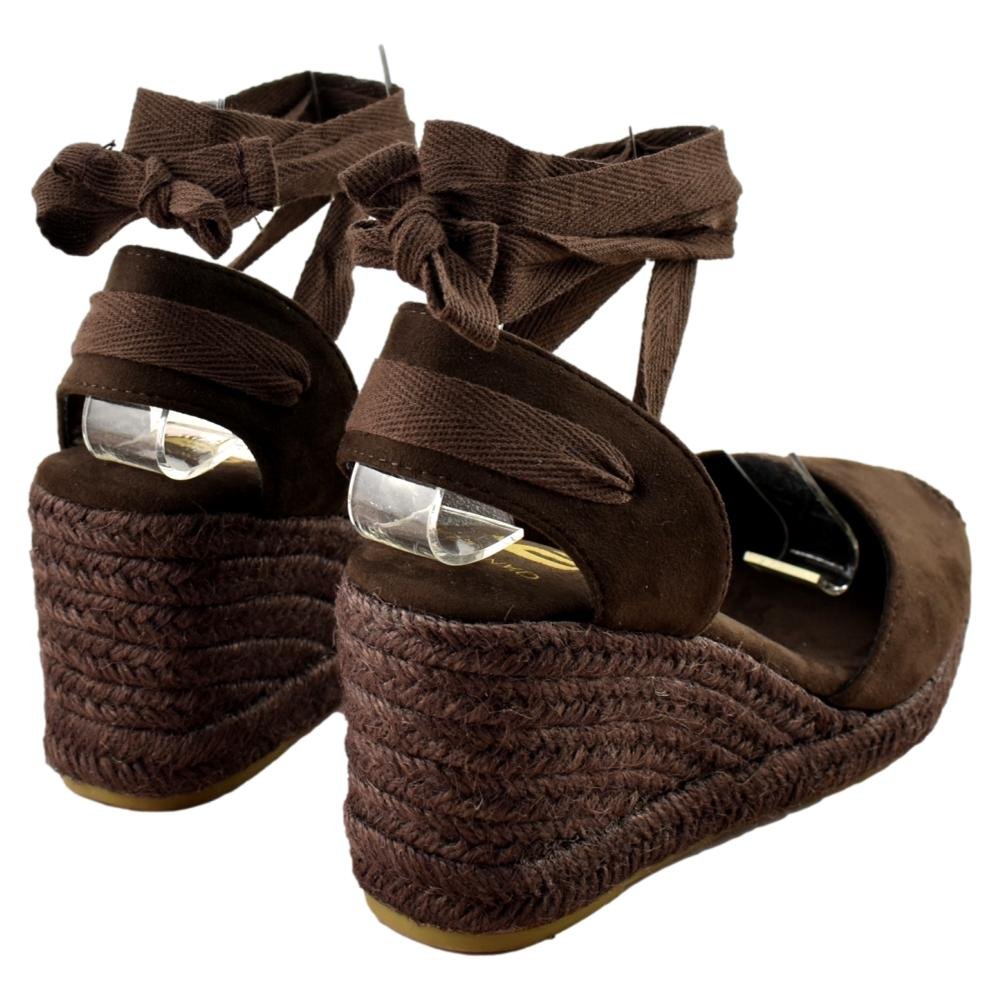 Alpargatas de cuña con cierre de cinta 421986 - Imagen 2