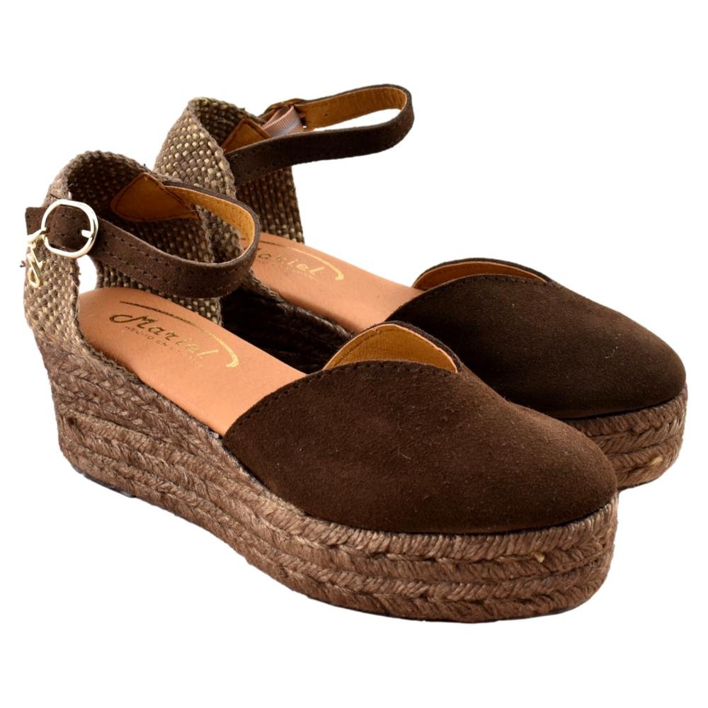 Alpargata de esparto tipo valenciana con cuña y plataforma 514285 - Imagen 3