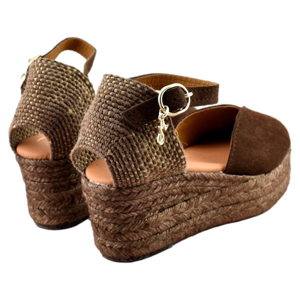 Alpargata de esparto tipo valenciana con cuña y plataforma 514285 - Imagen 2