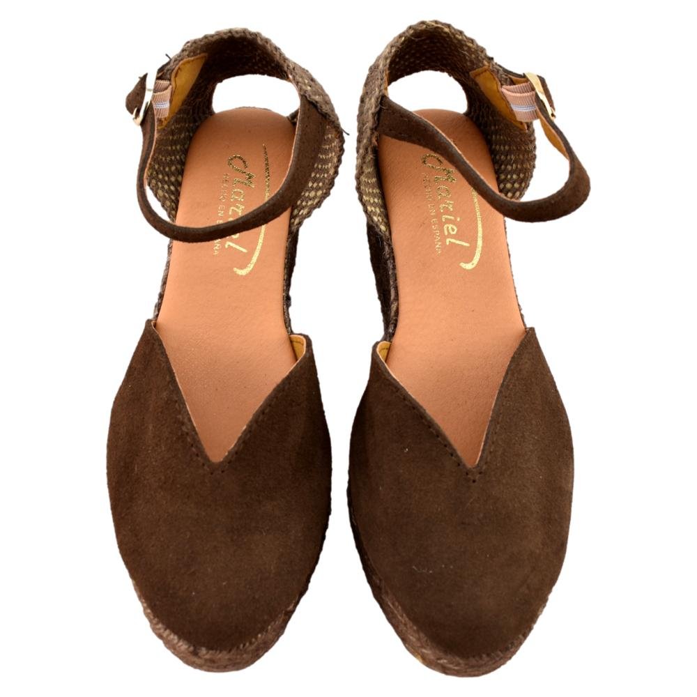 Alpargata de esparto tipo valenciana con cuña y plataforma 514285 - Imagen 4