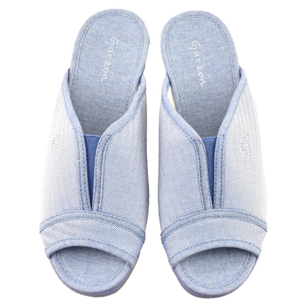 Zapatillas de casa con cuña y elástico central 738501 - Imagen 5