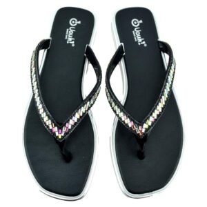 Chanclas de goma con pedrería 980160