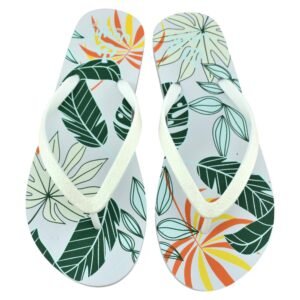 Chanclas de goma del dedo con planta estampada 709278
