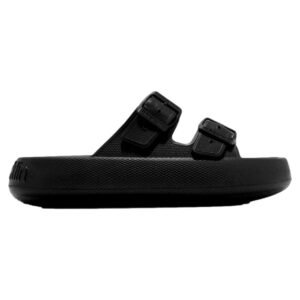 Chanclas de goma con hebillas y plataforma 654246