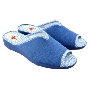 Zapatillas de casa con cuña y piso de goma 387301
