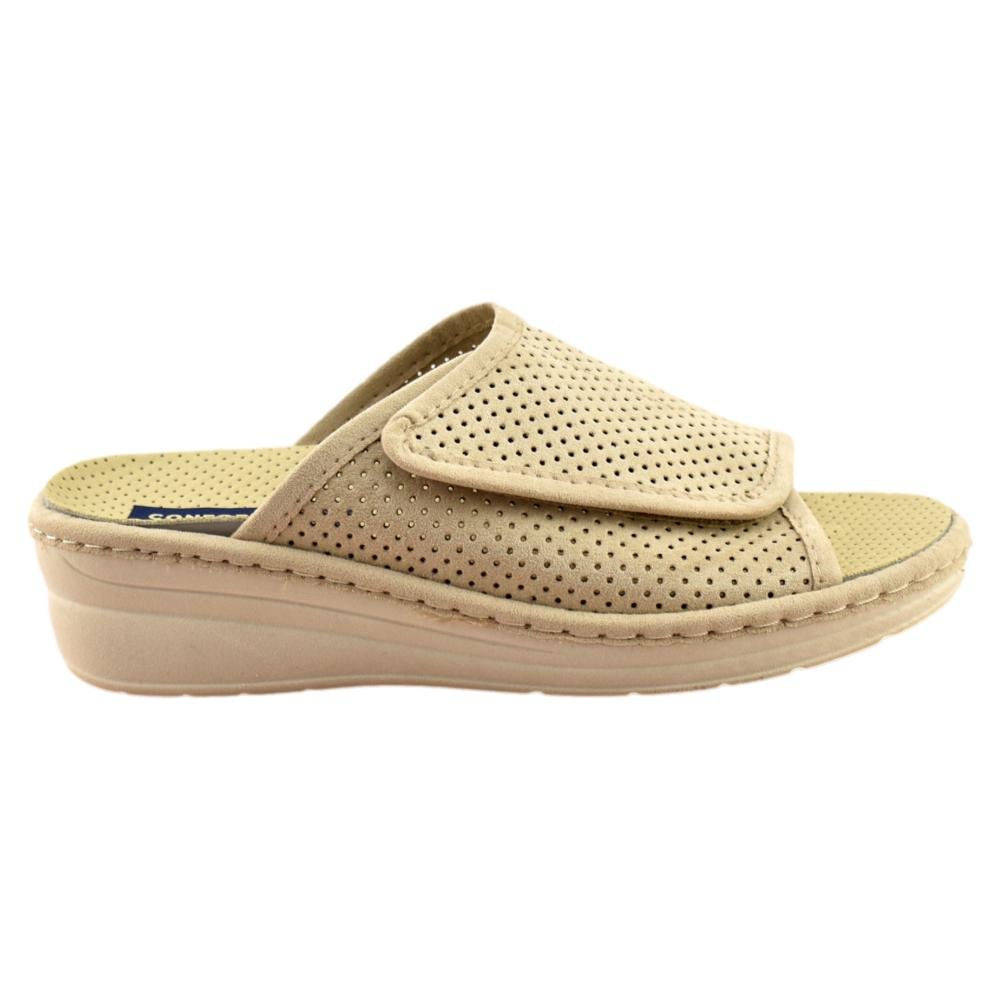 Zapatillas de casa con cuña y plantilla acolchada extraíble 250617 - Imagen 2
