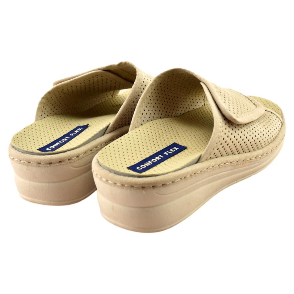 Zapatillas de casa con cuña y plantilla acolchada extraíble 250617 - Imagen 3