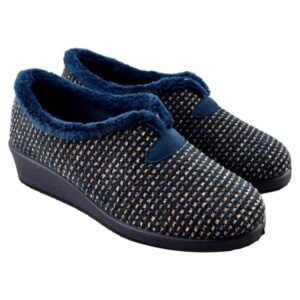 Zapatillas de casa cerradas con cuña 317387