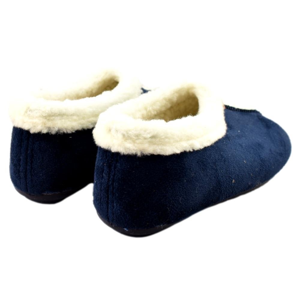 Zapatillas de casa cerradas con tejido suave y cálido 342926 - Imagen 3