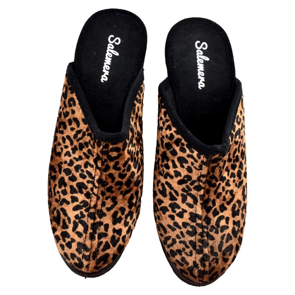 Zapatillas de casa con cuña alta animal print 587429 - Imagen 5