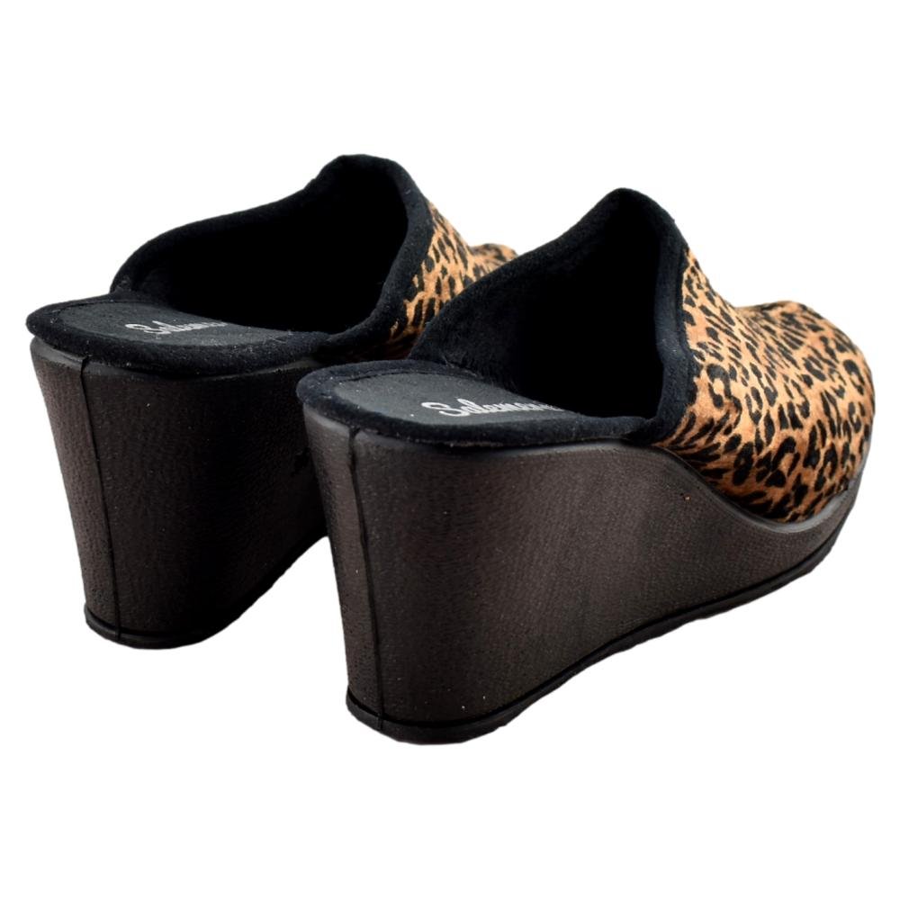 Zapatillas de casa con cuña alta animal print 587429 - Imagen 4