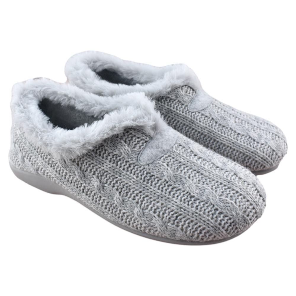 Zapatillas de casa de lana con forro de borreguillo 419512